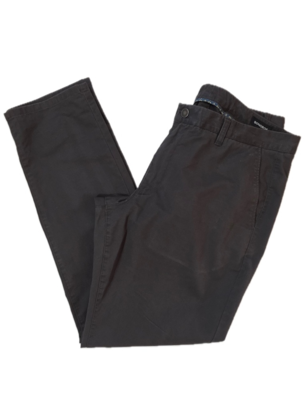 Bonobos Pants Mens 38 Brown Gray Chino Slim Fit Cotton Spandex Tapered Pockets